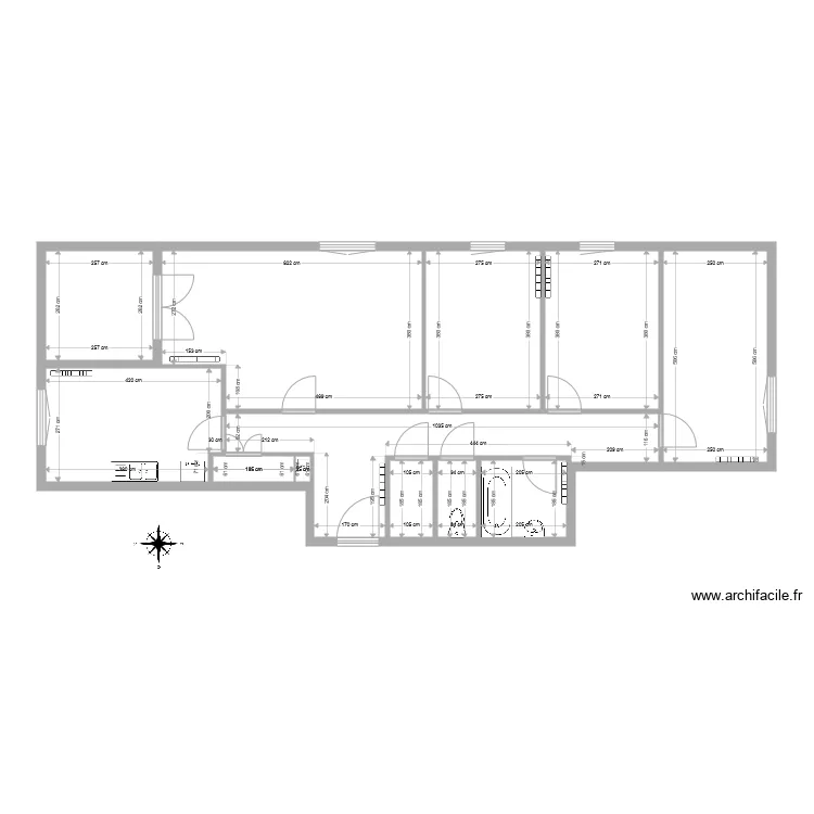 APPART ROMAIN. Plan de APPART ROMAIN. Plan de