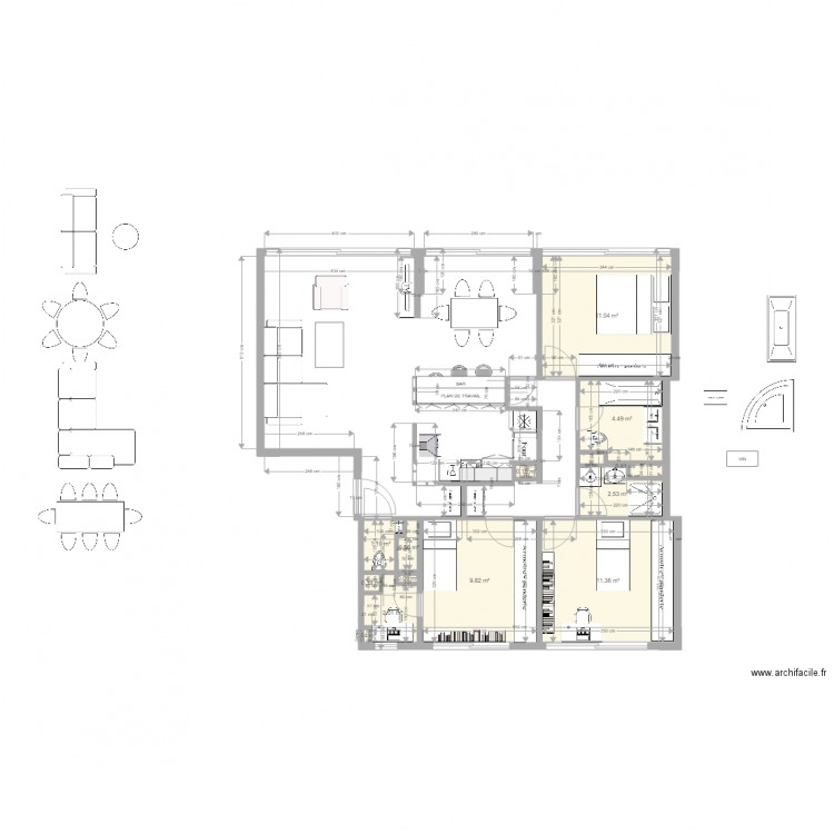 SQ P2CA. Plan de 0 pièce et 0 m2