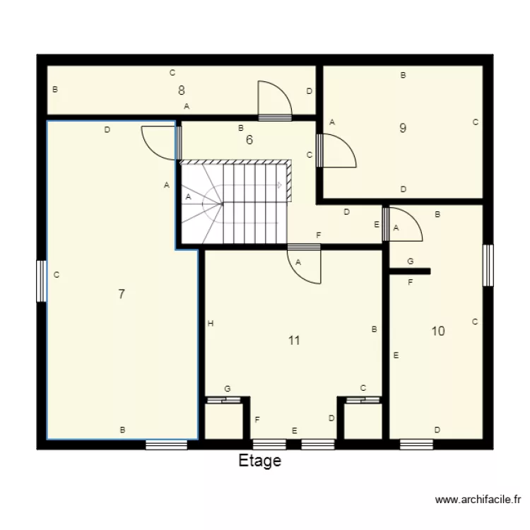 174503 MARTIN Plomb. Plan de 