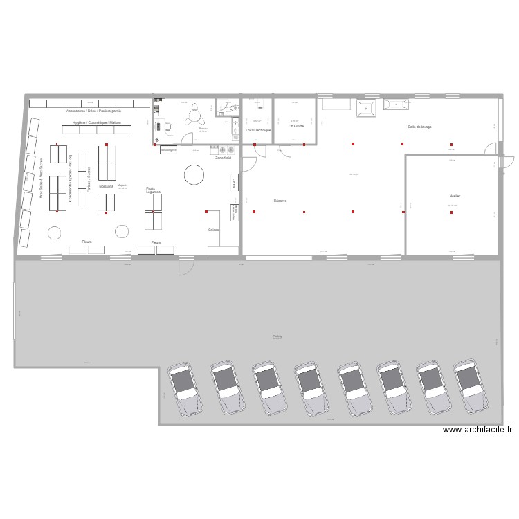 Grange amenagement pièce V4. Plan de 0 pièce et 0 m2