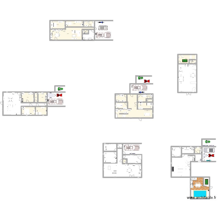 romeo. Plan de 15 pièces et 224 m2