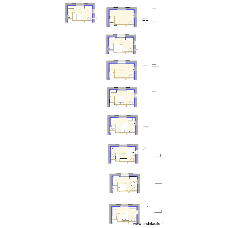 Chatres - chambre florence. Plan de 9 pièces et 148 m2
