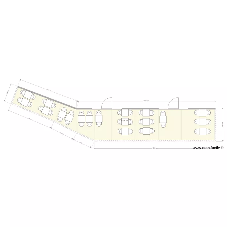 Terrasse LocalArt Caf&eacute;. Plan de 