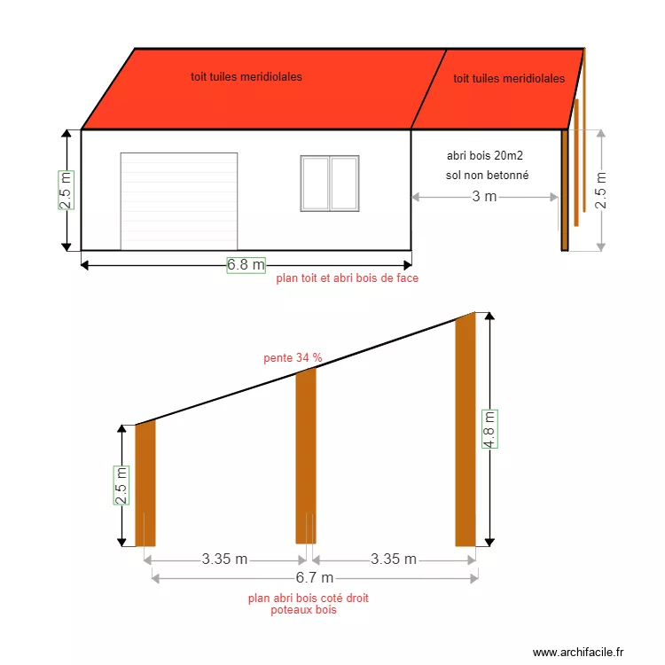 garage et carport belin. Plan de 
