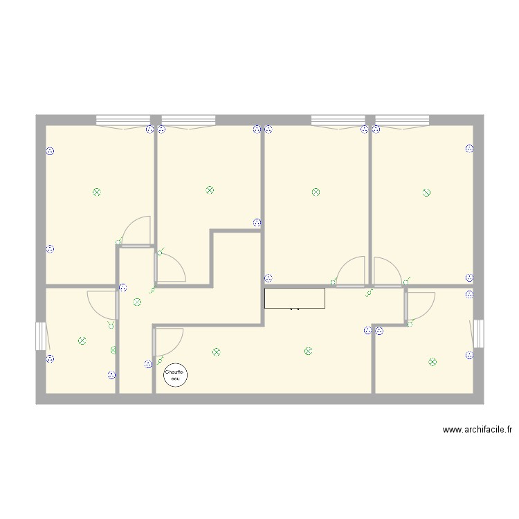 Gouy Etage électricité. Plan de 0 pièce et 0 m2