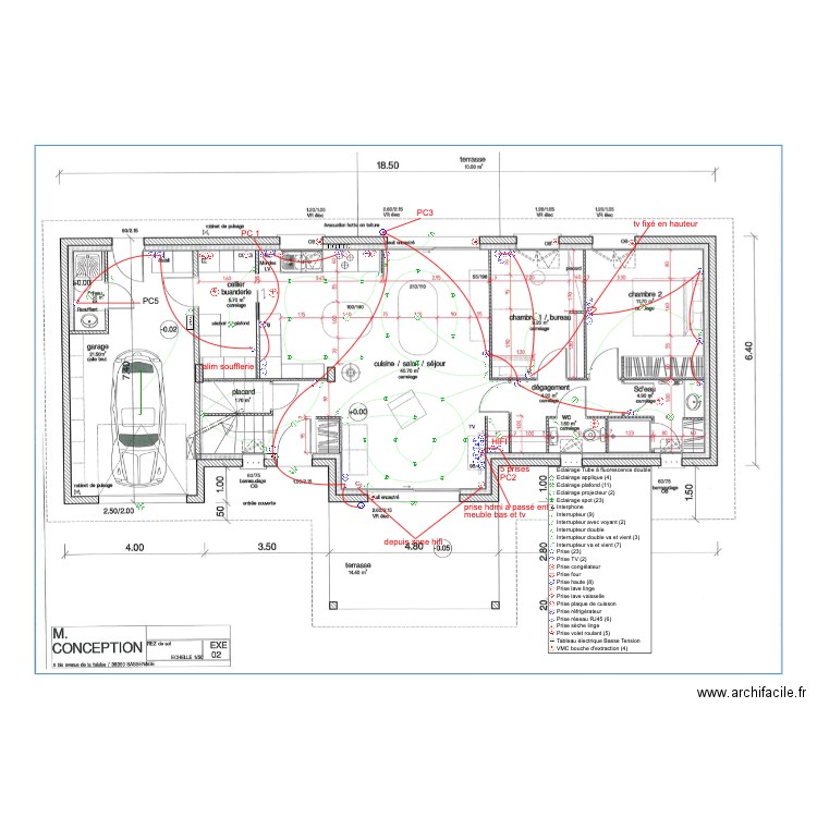 manant rdc ,circuit prises. Plan de 0 pièce et 0 m2