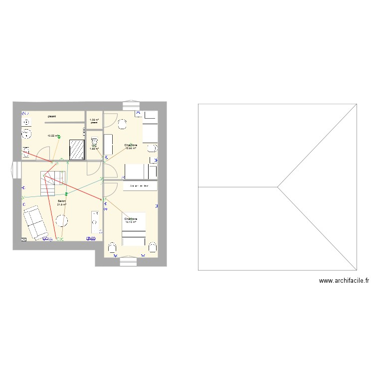 grenier pornic électricité. Plan de 0 pièce et 0 m2