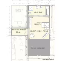 maison plan avec mezzanine