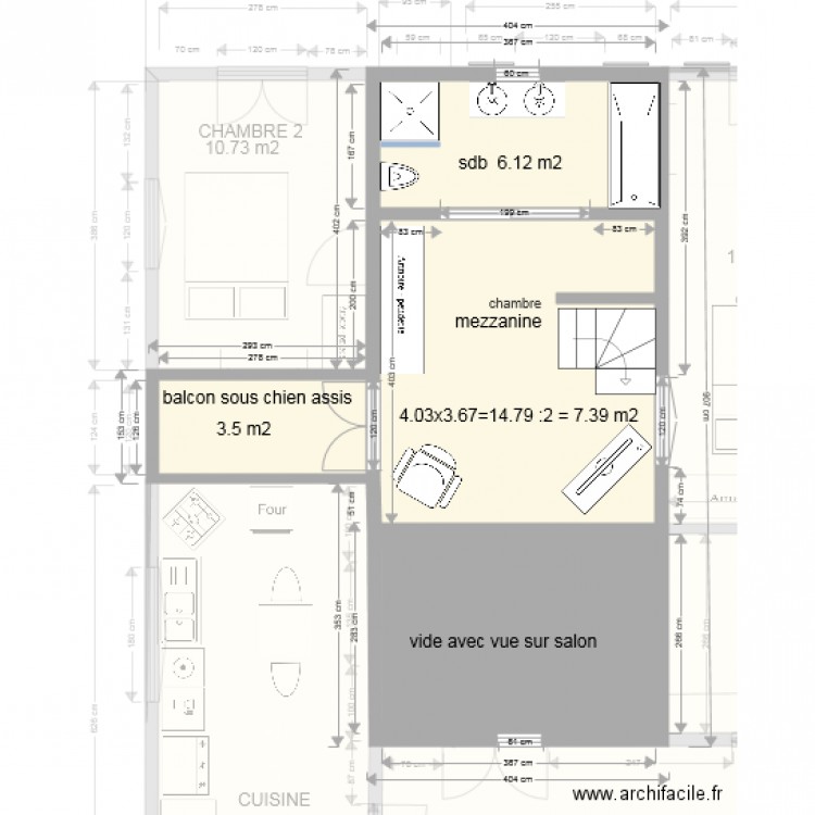 maison plan avec mezzanine. Plan de 0 pièce et 0 m2