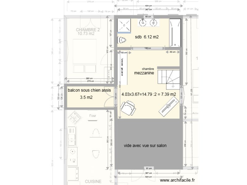 Plan Maison T3 Mezzanine | Ventana Blog