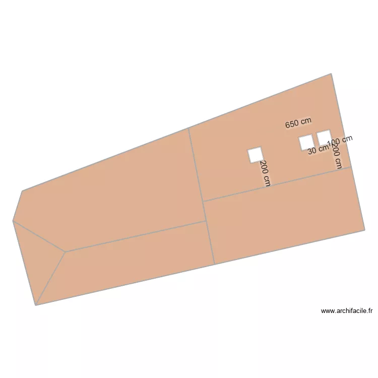 Toiture Thil - projet. Plan de 