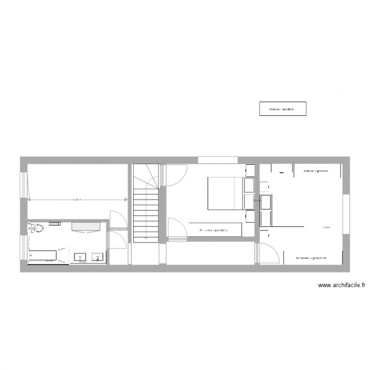 Etage. Plan de 0 pièce et 0 m2