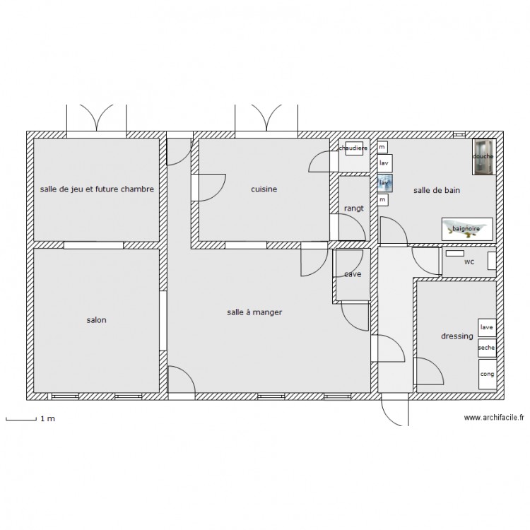 fermette future 2. Plan de 0 pièce et 0 m2