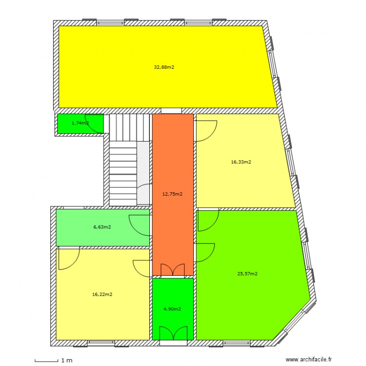 Gambetta 21 Niveau 0. Plan de 0 pièce et 0 m2