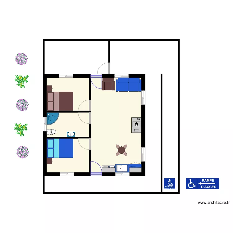 Mon chalet001. Plan de 