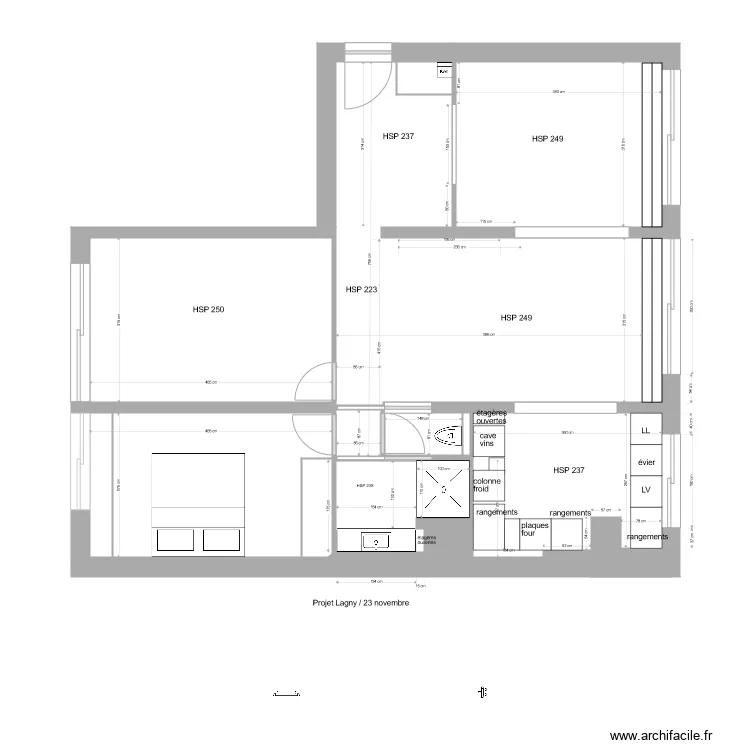 Plan 4 Lagny. Plan de 