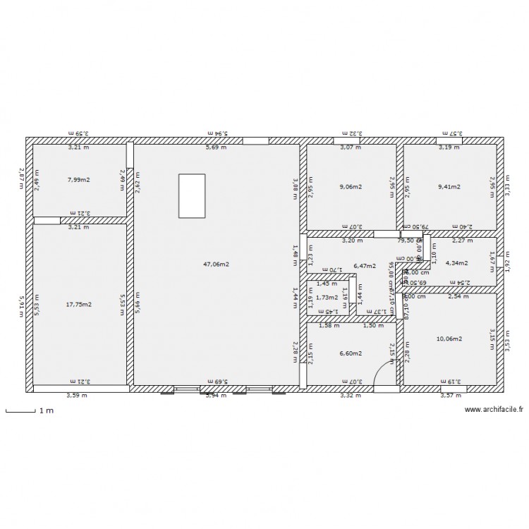 maison. Plan de 0 pièce et 0 m2