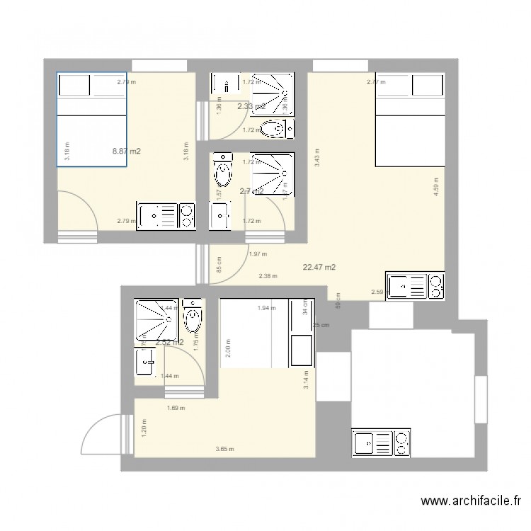 1er etage inayat. Plan de 0 pièce et 0 m2