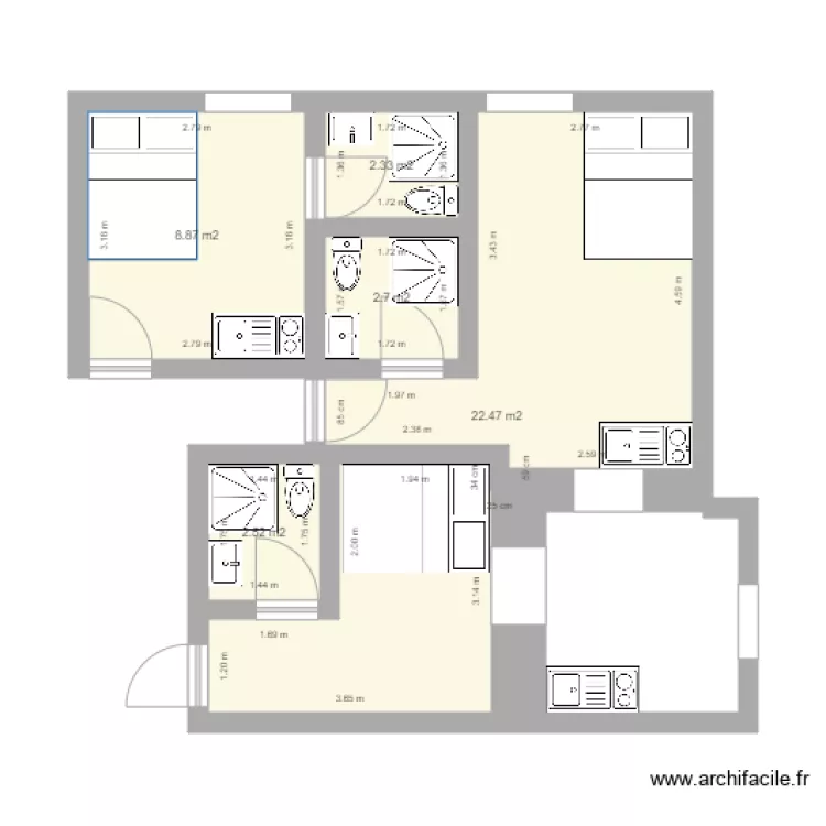1er etage inayat. Plan de 