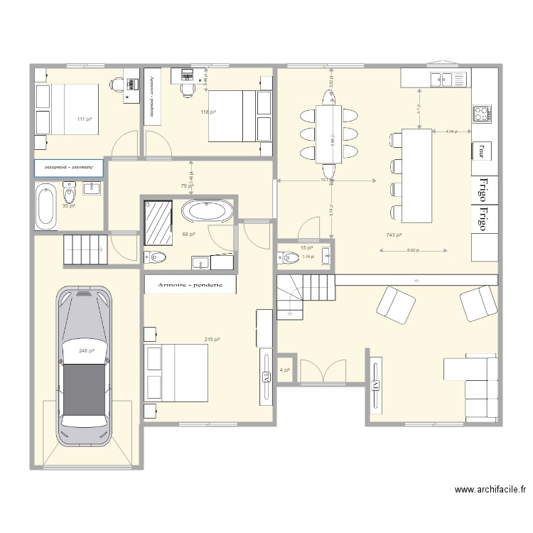 notre maison. Plan de 0 pièce et 0 m2