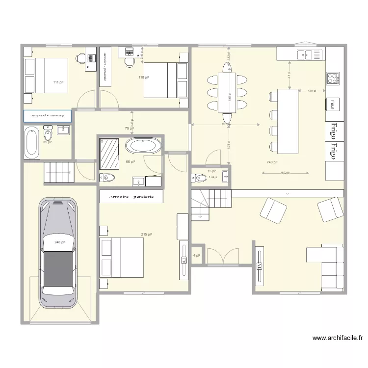 notre maison. Plan de notre maison. Plan de
