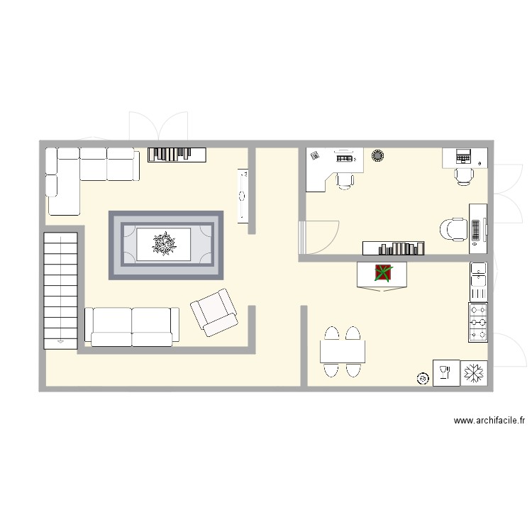 Plan Léon 2. Plan de 10 pièces et 235 m2