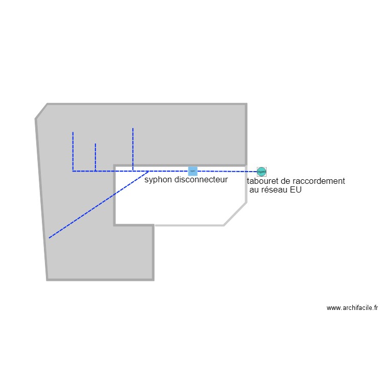 BREAU ASS N2. Plan de 1 pièce et 18 m2