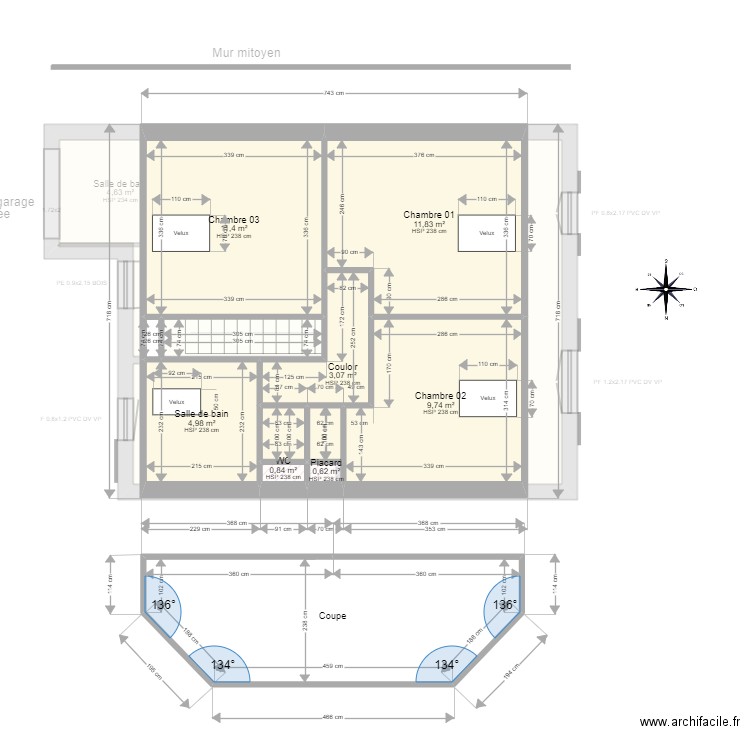 ML23006115 RAMADAN. Plan de 15 pièces et 117 m2