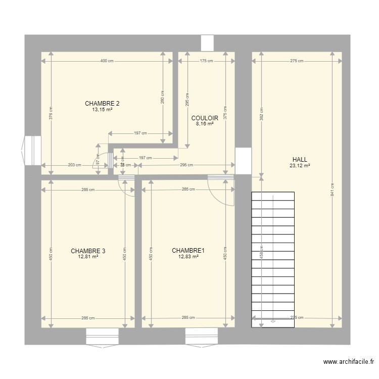 Etage maison habitable. Plan de 0 pièce et 0 m2