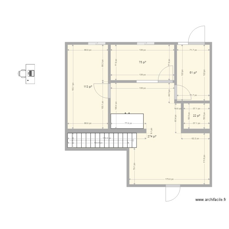 Bureau Oli 14. Plan de 0 pièce et 0 m2