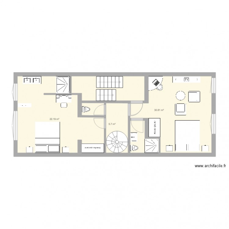 Hirondelles 1er étage. Plan de 0 pièce et 0 m2