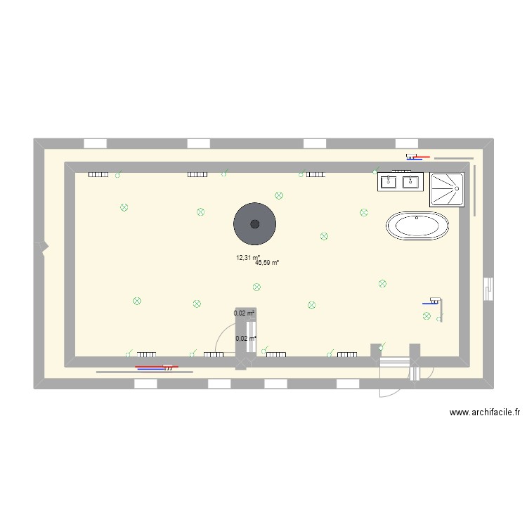 combles. Plan de 0 pièce et 0 m2