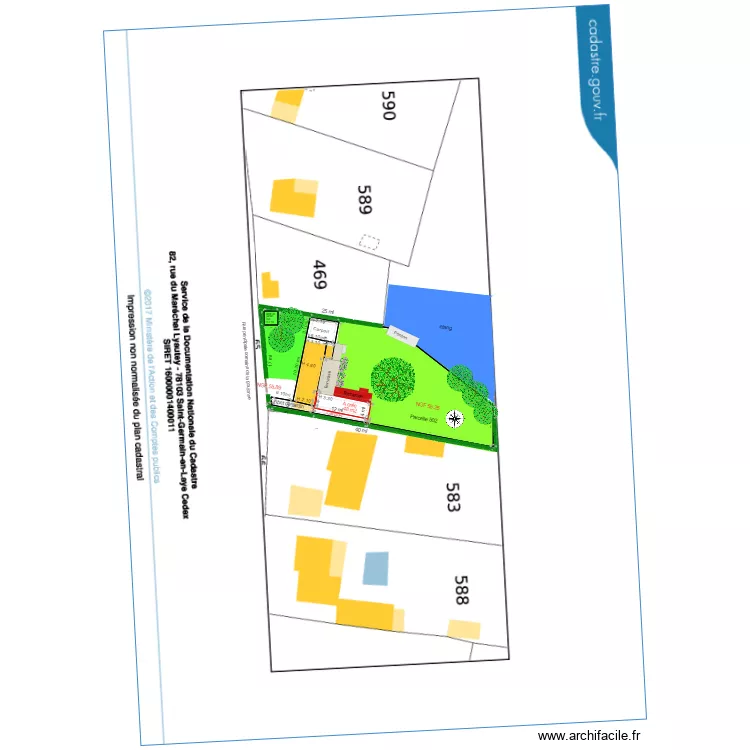 Plan de masse 3D. Plan de 