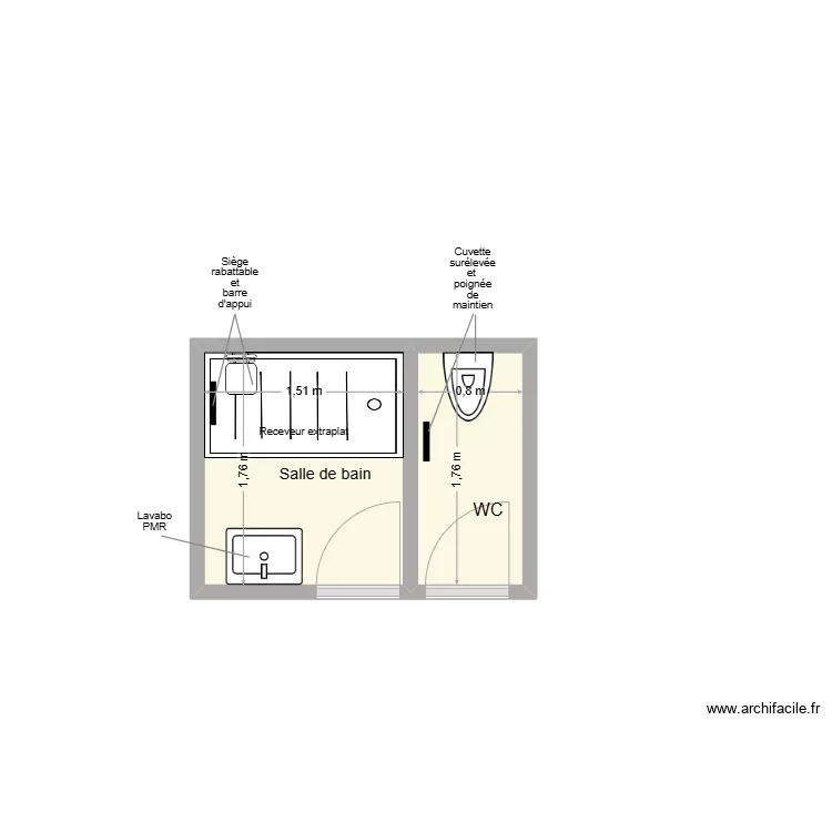 EYCHENNE SDB Adaptation. Plan de EYCHENNE SDB Adaptation. Plan de