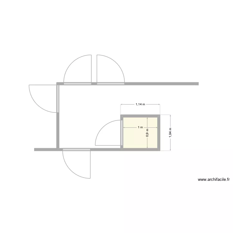 Adapt ROUX. Plan de 1 et 1 m² Adapt ROUX. Plan de 1 et 1 m²