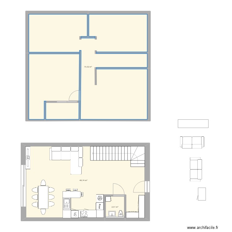 Lullier. Plan de 0 pièce et 0 m2