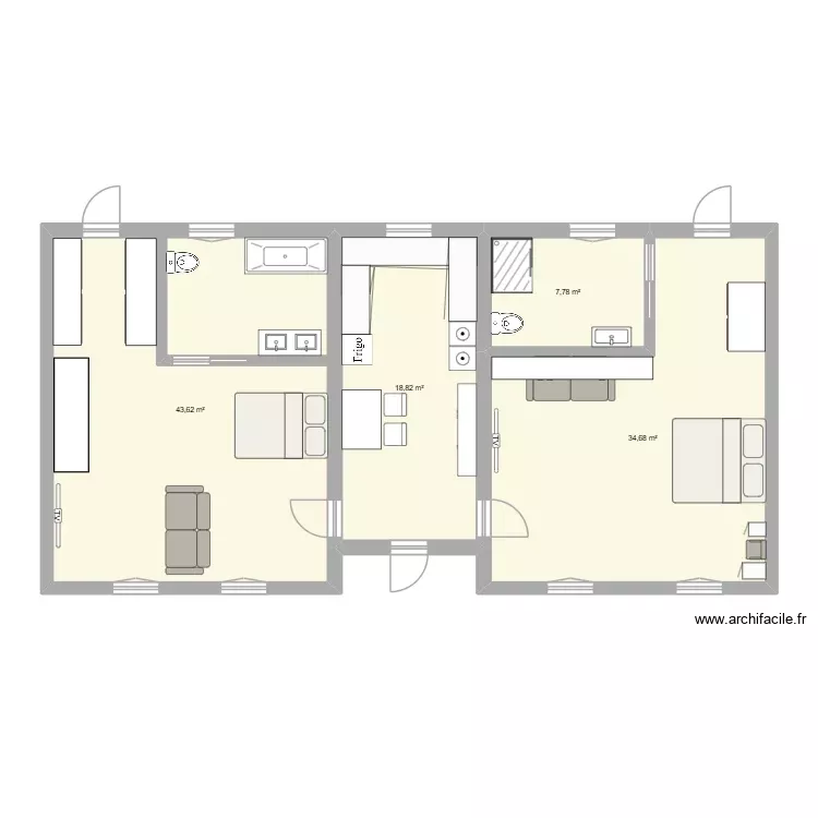 Maison ?. Plan de 4 Pièces et 105 m²