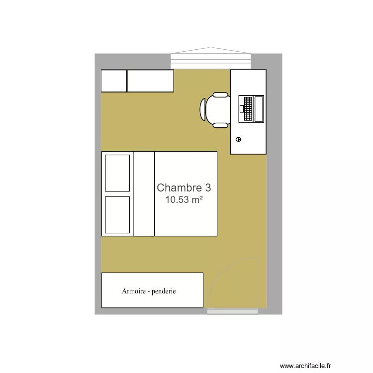 Chambre 3. Plan de Chambre 3. Plan de