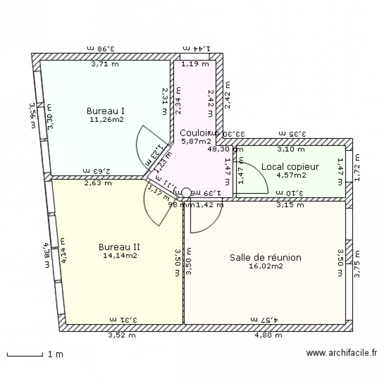 BUREAU 2. Plan de 0 pièce et 0 m2