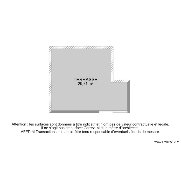 BI 6860 TERRASSE. Plan de 0 pièce et 0 m2