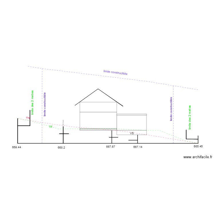 mauvais coupe sur terrain. Plan de 0 pièce et 0 m2