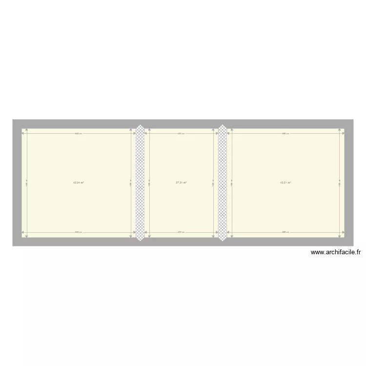 Ancienne maison &agrave; r&eacute;nover. Plan de 