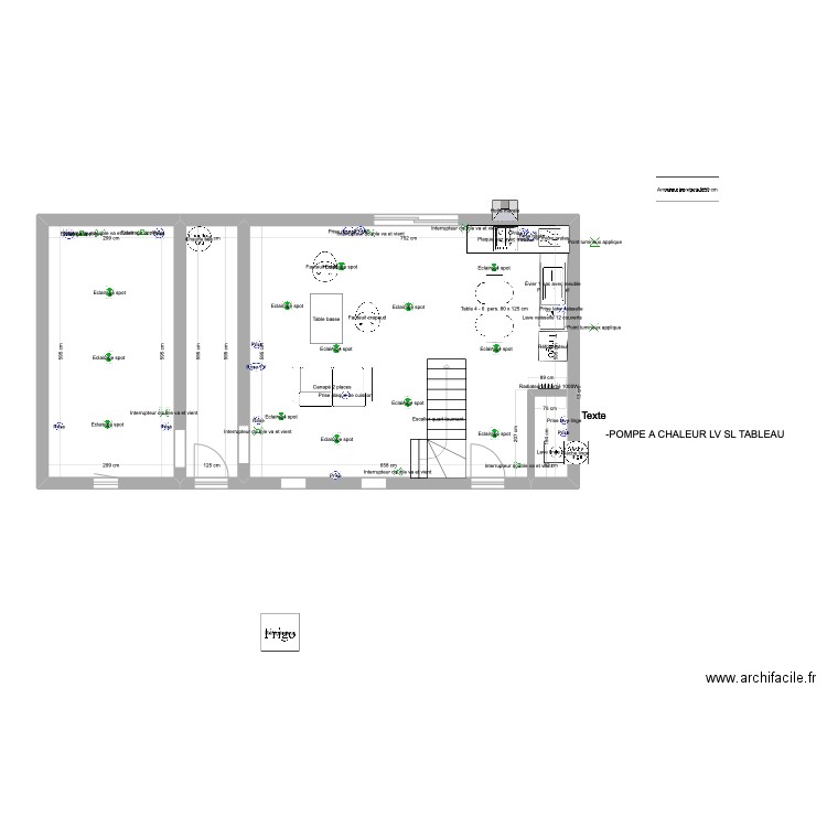 Nathalie. Plan de 3 pièces et 70 m2