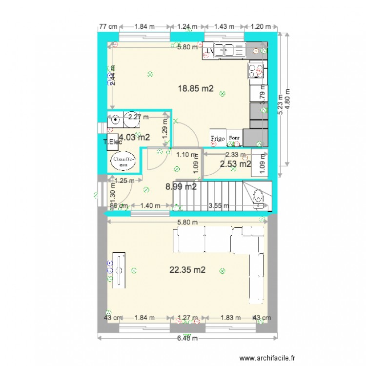 Oznur RDCH AMENAGÉ 121115. Plan de 0 pièce et 0 m2