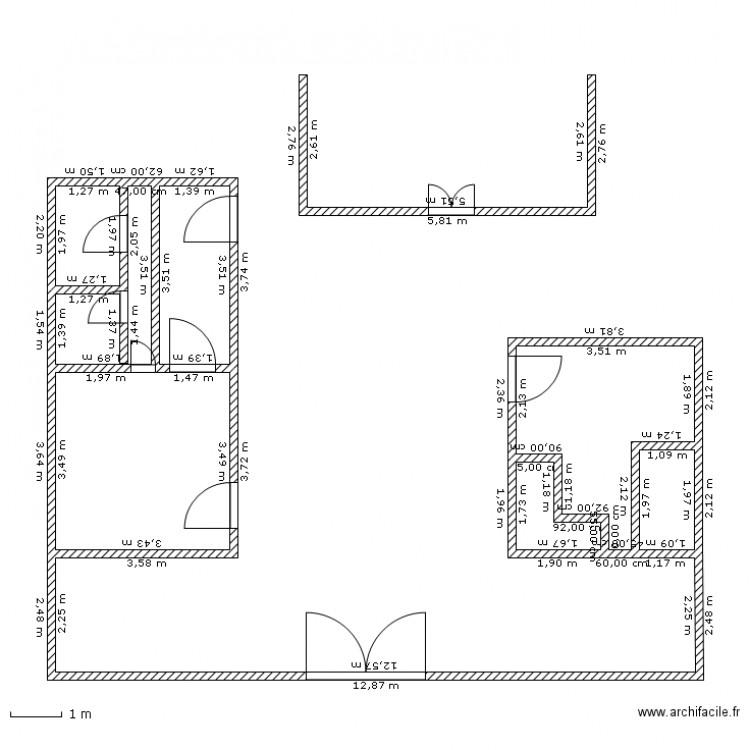 athioune. Plan de 0 pièce et 0 m2