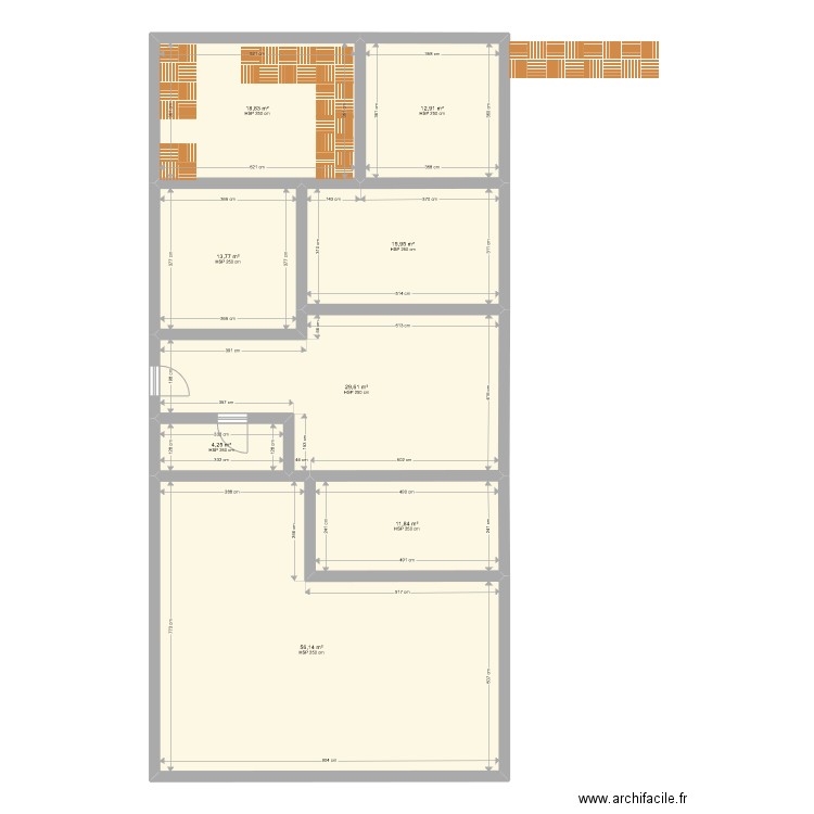 Lio3333. Plan de 8 pièces et 163 m2