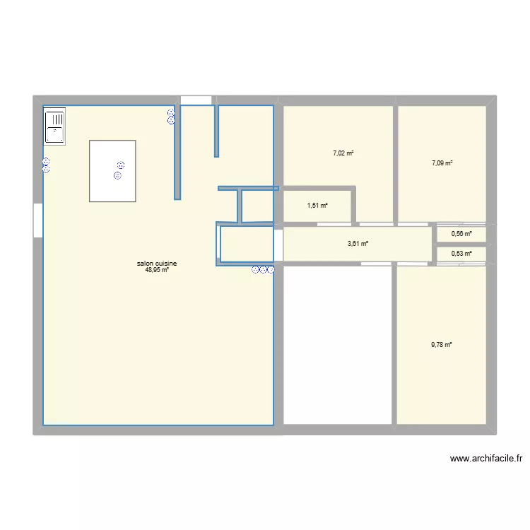 chantier alex. Plan de 