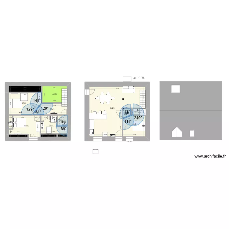 Plans maison projet rouziers v4. Plan de 