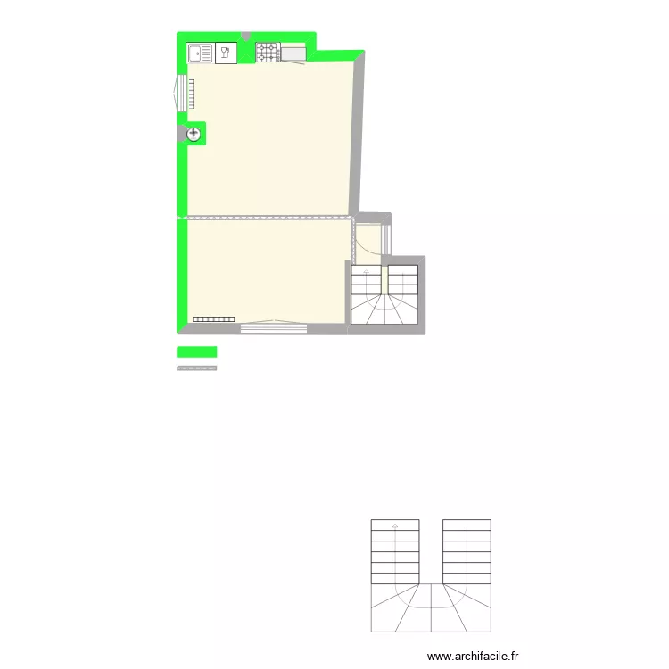 appartement N°2 RDC vuillet arbois. Plan de appartement N°2 RDC vuillet arbois. Plan de
