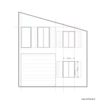 Facade est BATIMENT ouverture en cours haute DP 2021